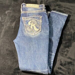 Rock Revival women’s Halsey Blue Boot Cut Jeans size 29 NWOT
